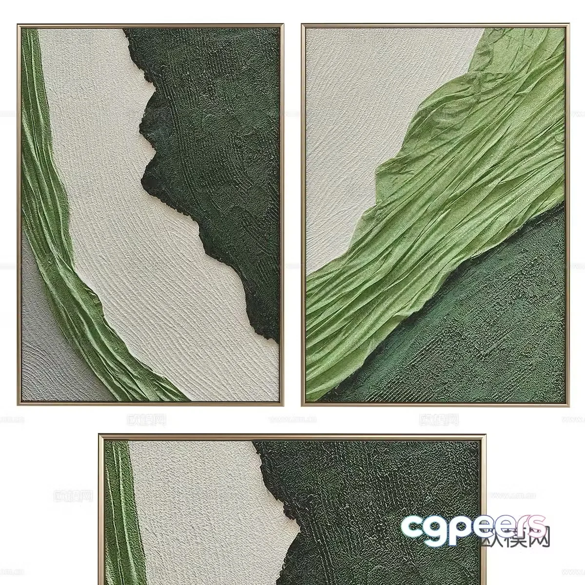 New Chinese style hanging painting 3D model