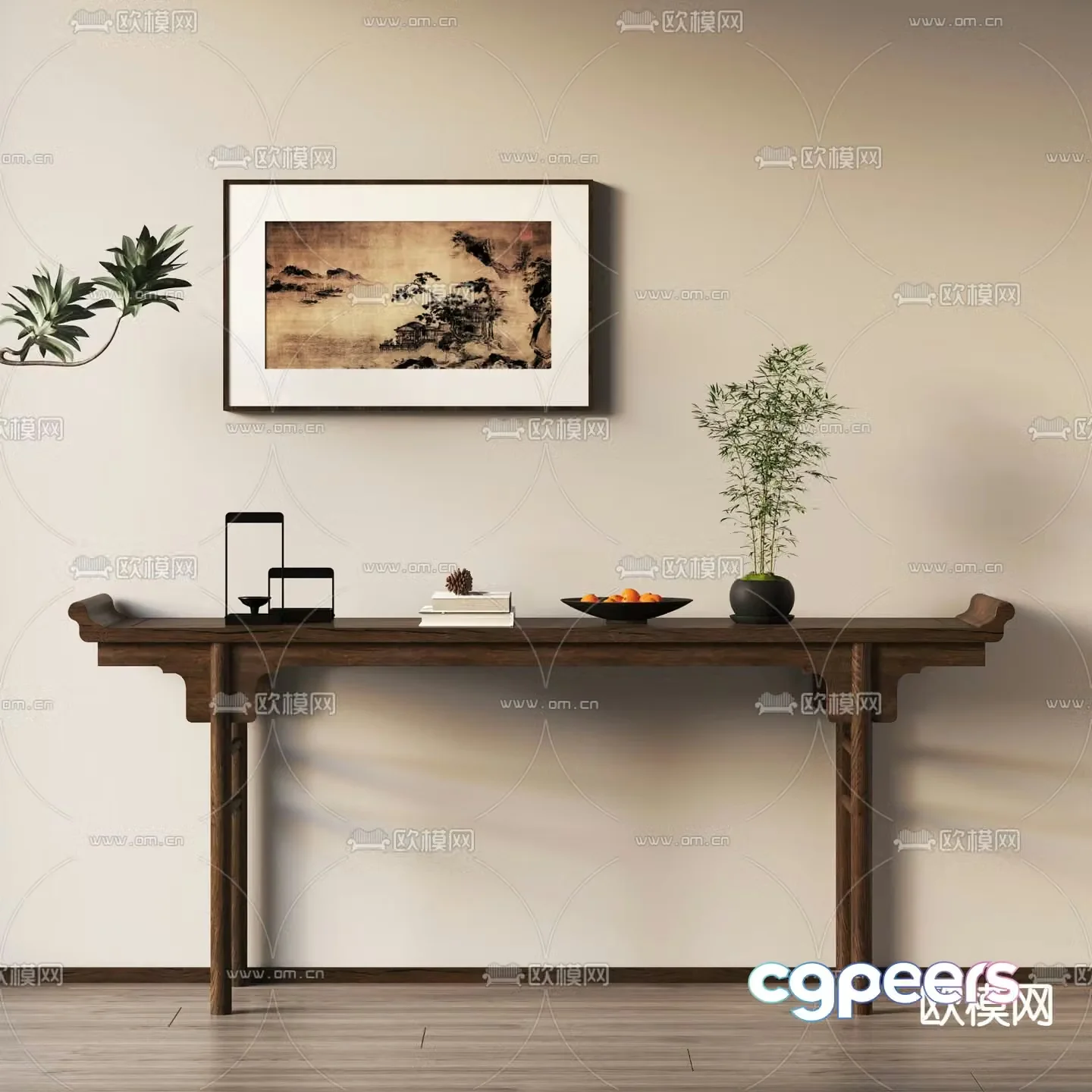 New Chinese-style Duanjingdai 3D model
