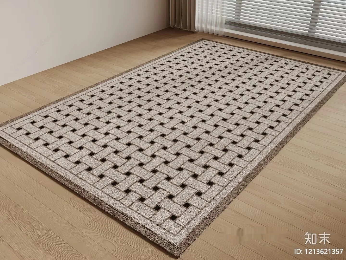 Cozy Living Room Rug 3D Model – 14135 – VRAY Render