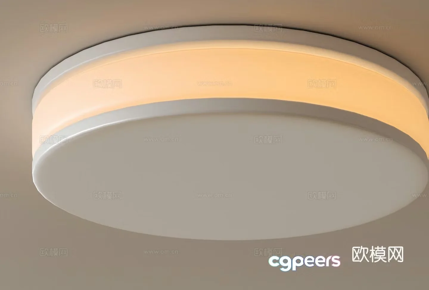 Modern round ceiling lamp 3d model
