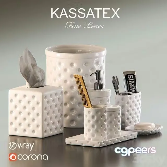 3ds Max Free – Kassatex Home – Savoy Accessories