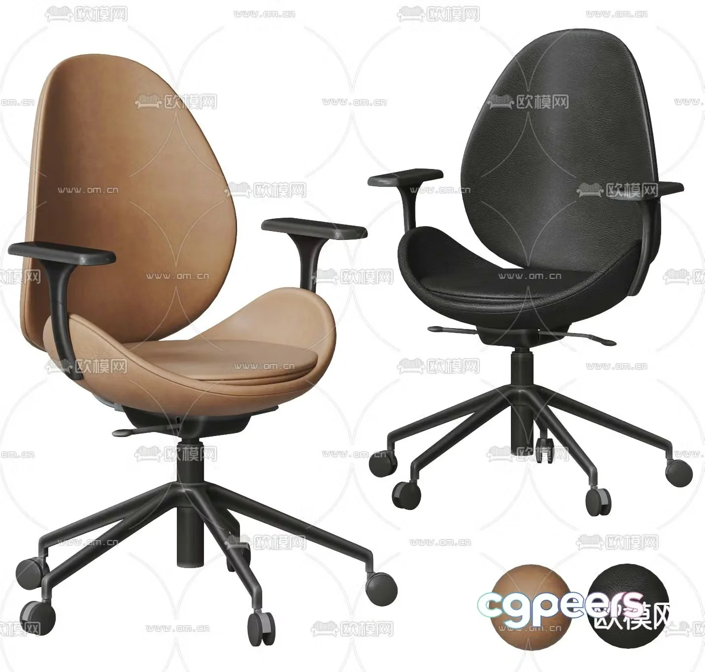 IKEA office chair conference chair staff chair 3d model