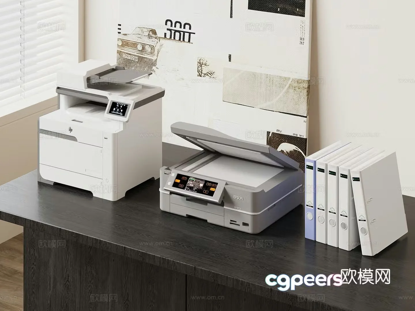 01 Printer Modern Printer 3D Model