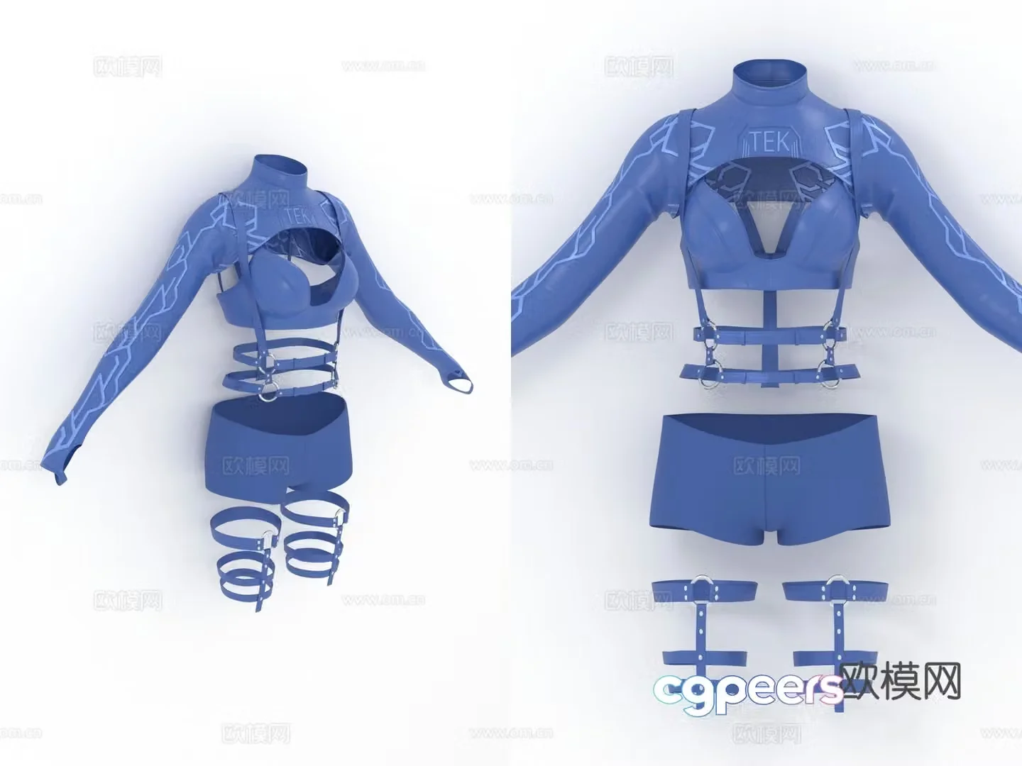 Nightclub outfits sexy clothing women’s clothing sexy women’s clothing 3d model