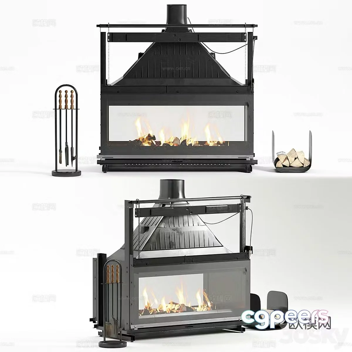 Simple European fireplace American fireplace European fireplace stove villa fireplace B&B fireplace fireplace 3d model