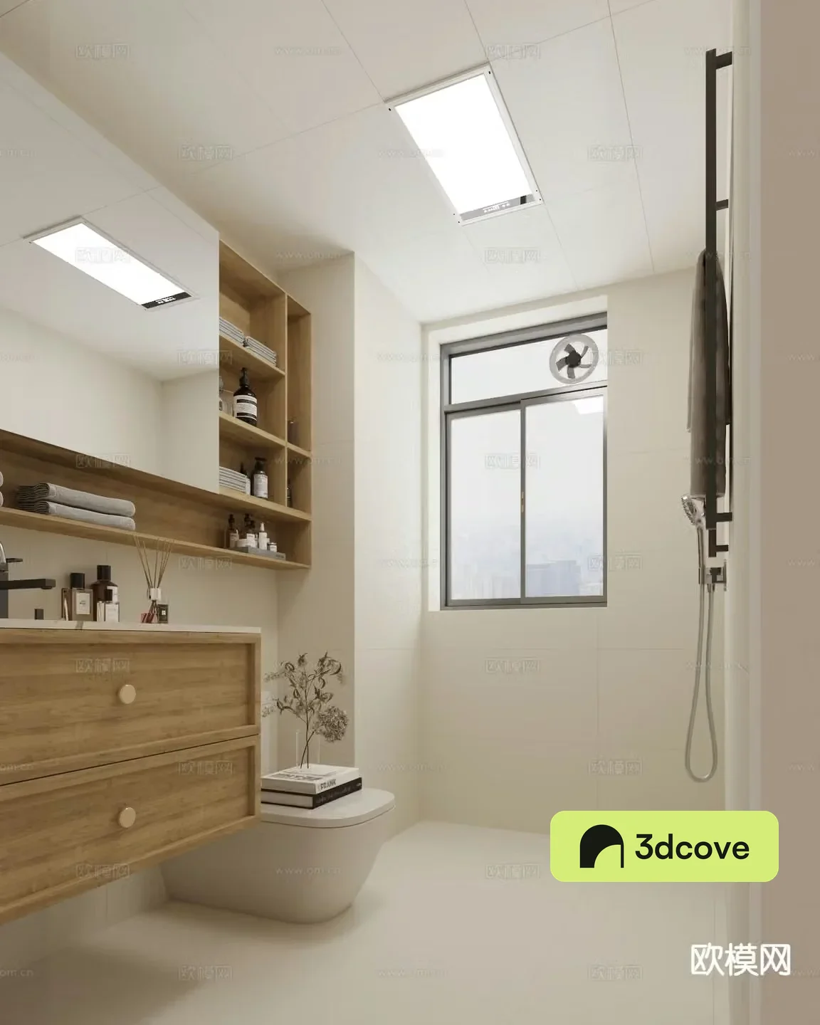 Cream style bathroom