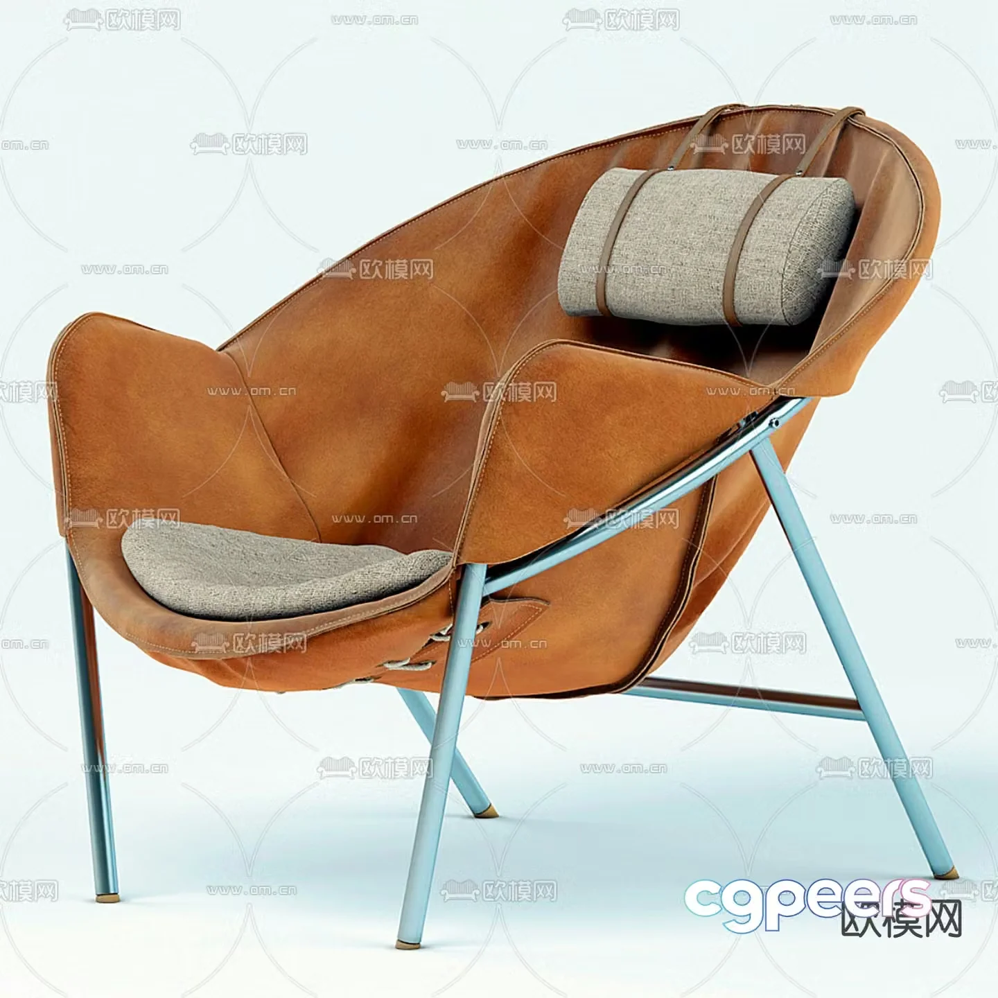 B&B Italia lounge chair 3d model