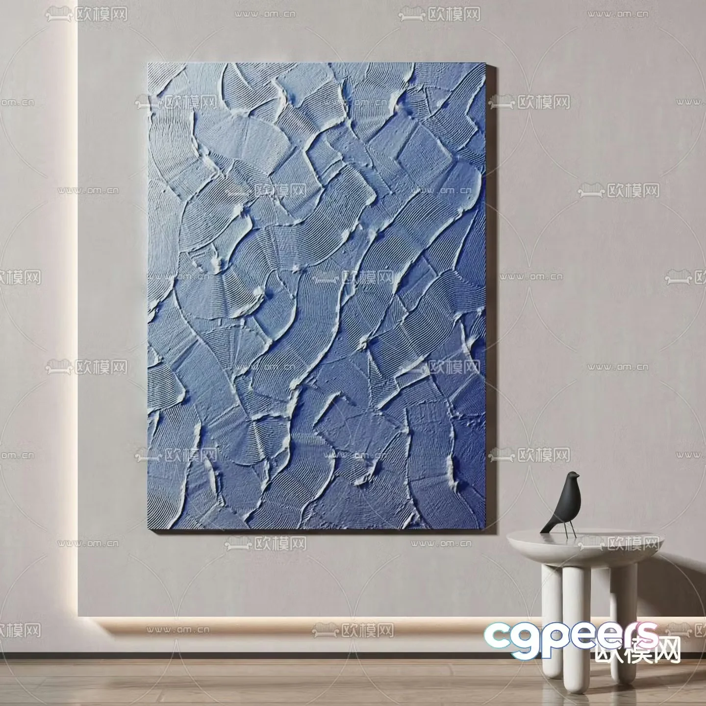 Three-dimensional painting texture painting decorative painting 3d model