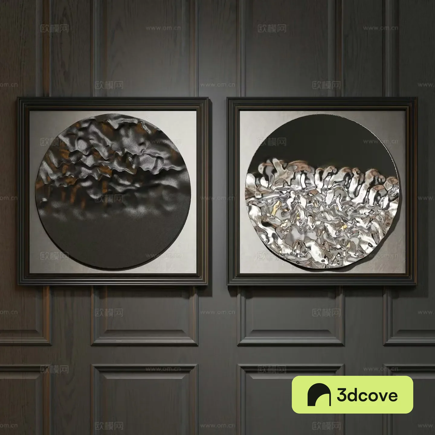 Modern three-dimensional hanging painting decorative painting