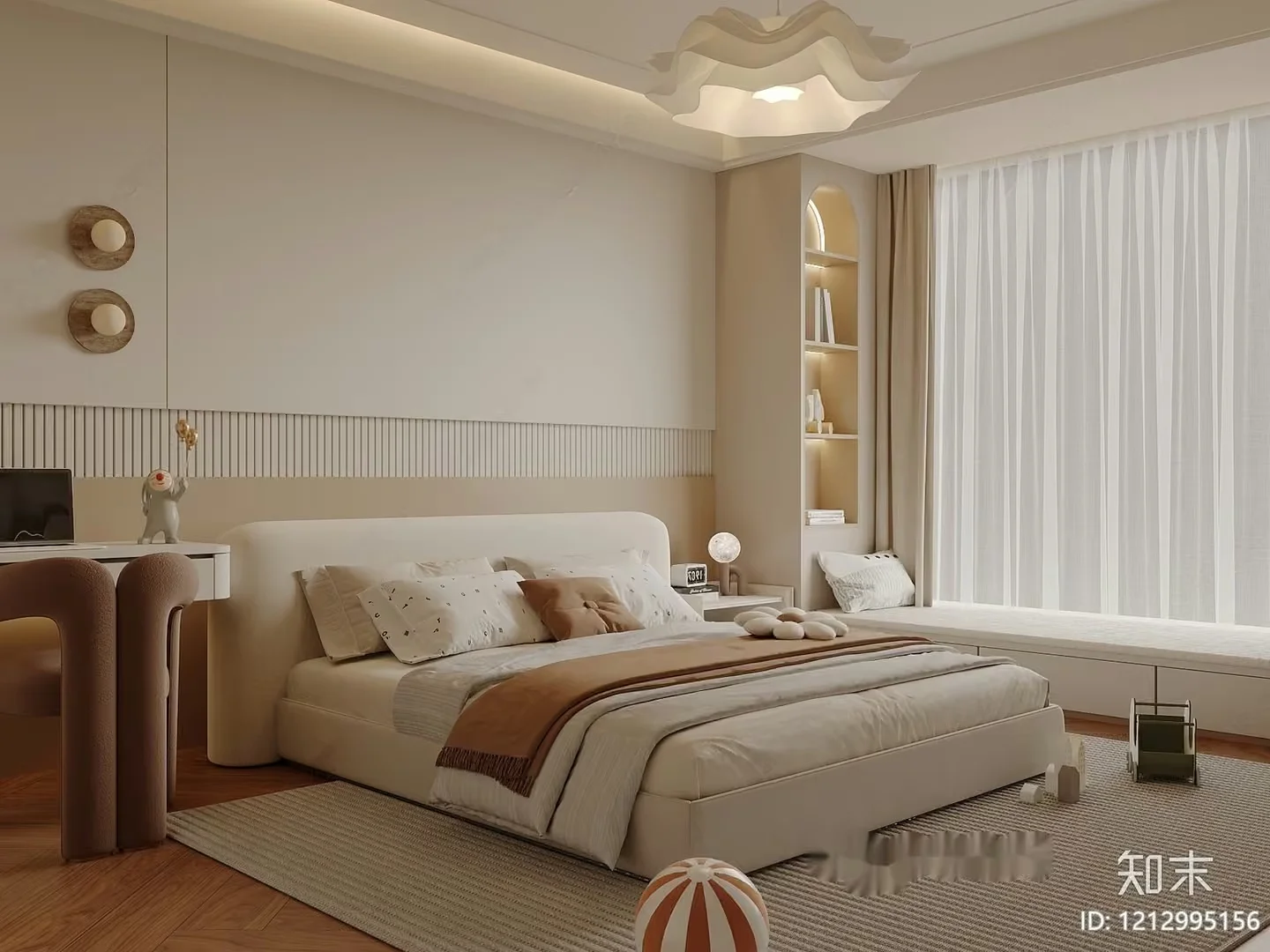 Cozy Bedroom 3D Model – 5840 – VRAY Render