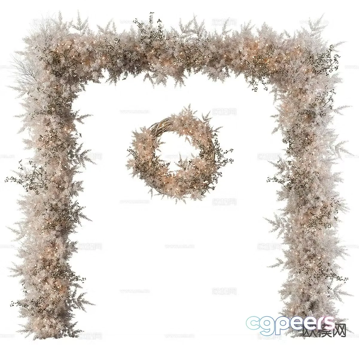 Christmas wall decoration hanging decoration 3d model