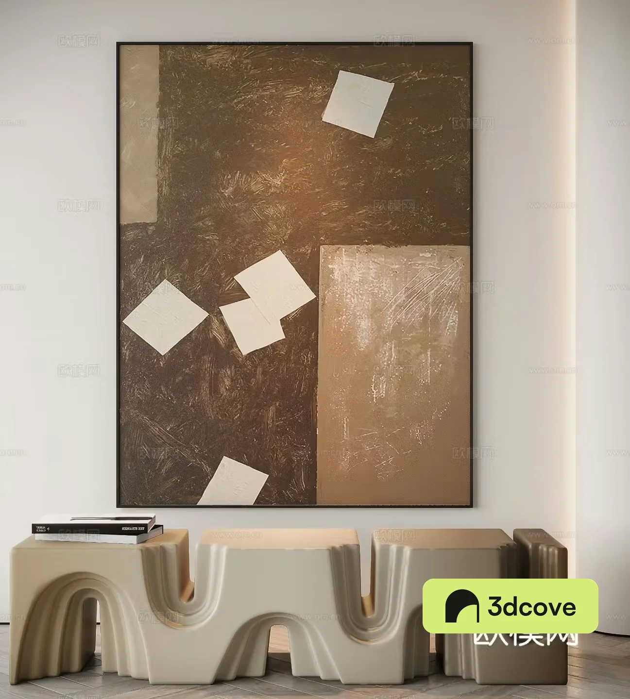 Medieval abstract painting decorative painting
