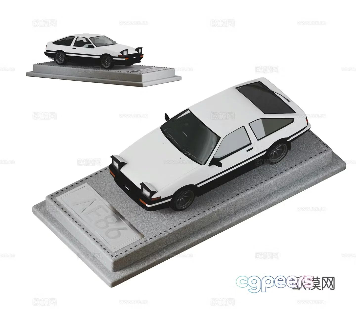 Modern car model toy 3D model