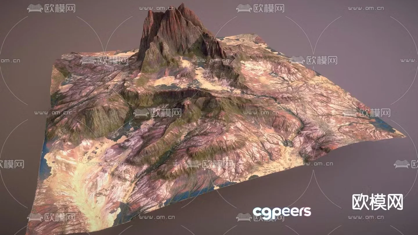 mountain peak 3d model