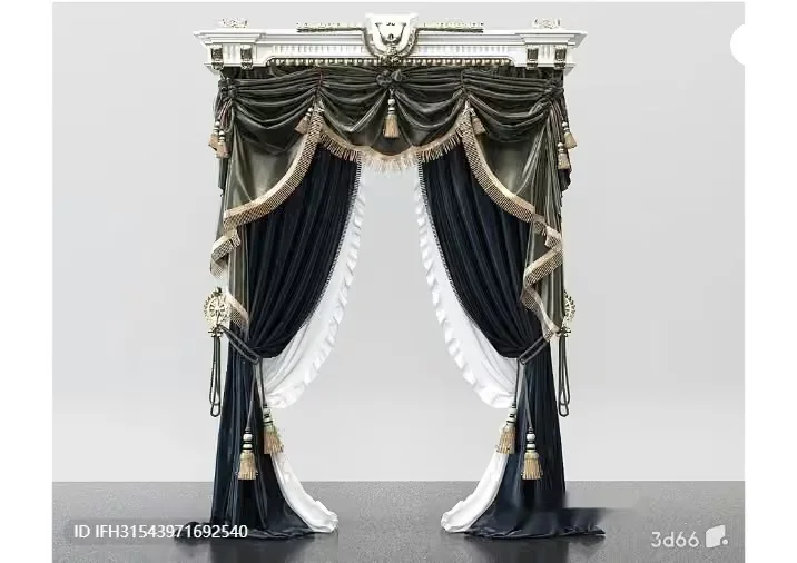 A Pair Of Curtains 3D Model – 3097 – VRAY Render