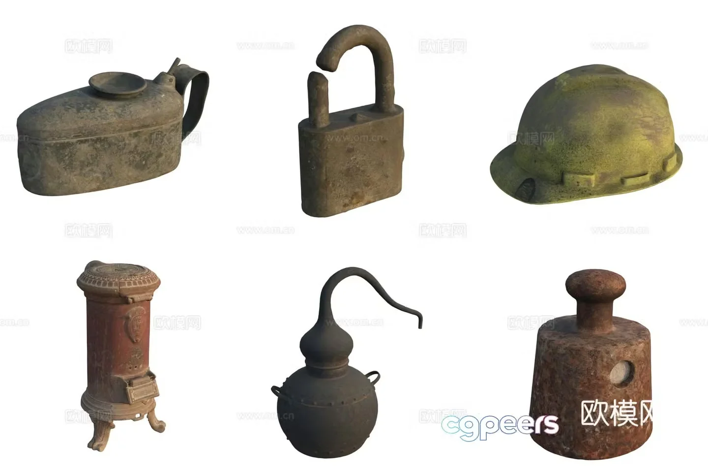 Tool accessories stove stove lock safety helmet 3d model