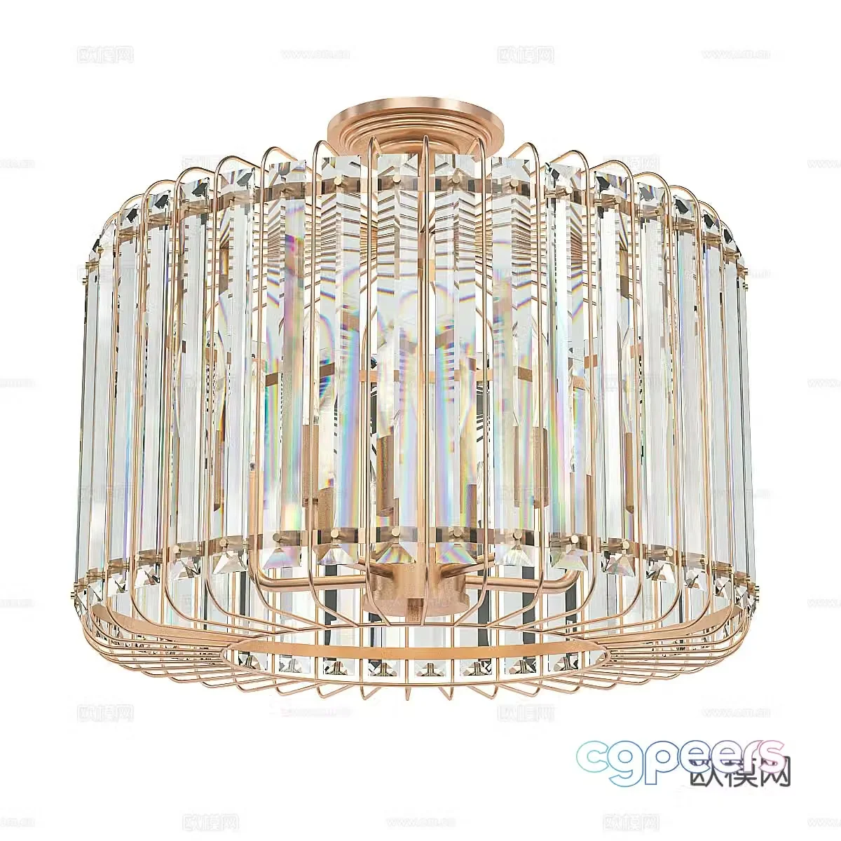 crystal chandelier 3d model