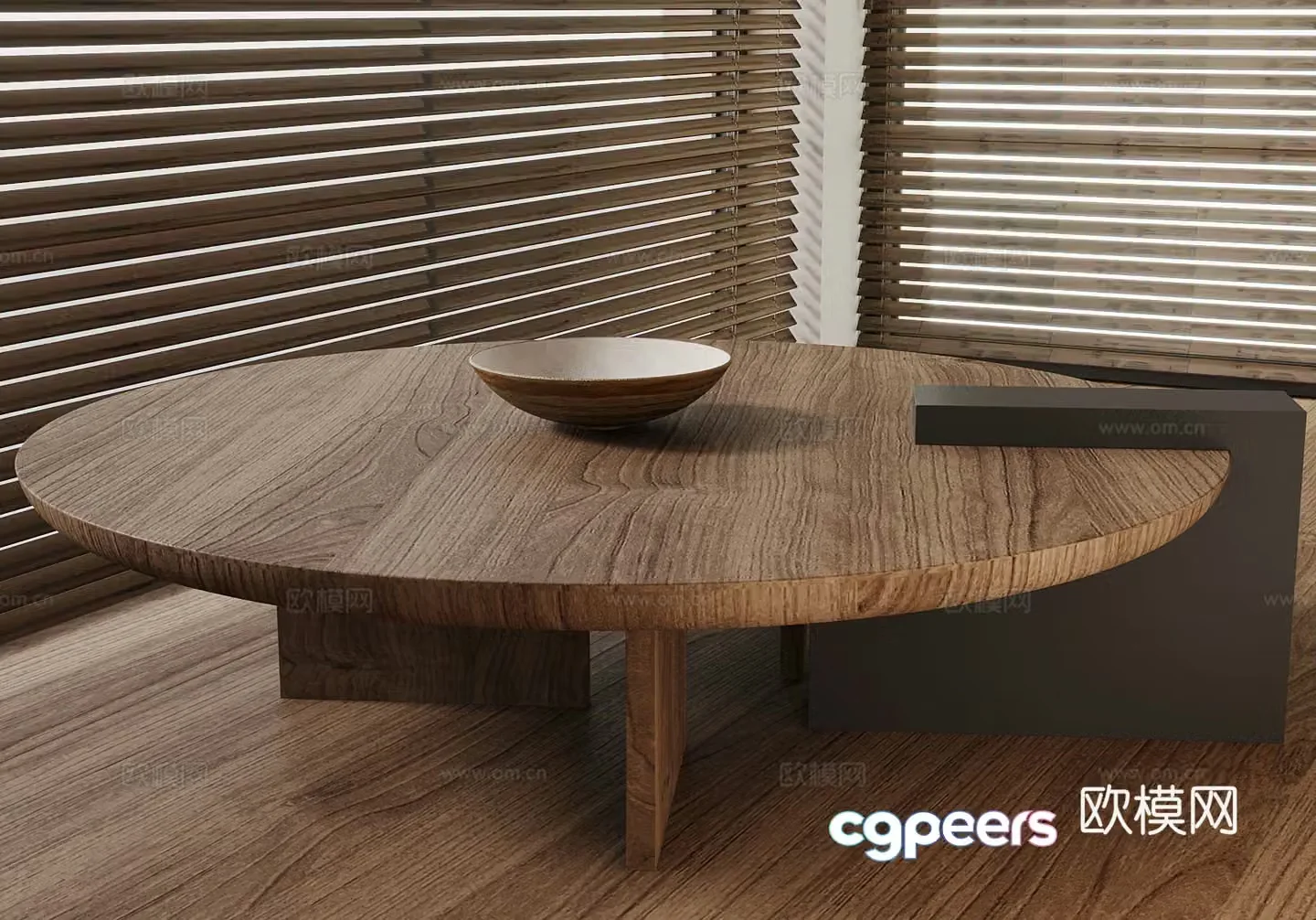 New Chinese coffee table round coffee table 3D model