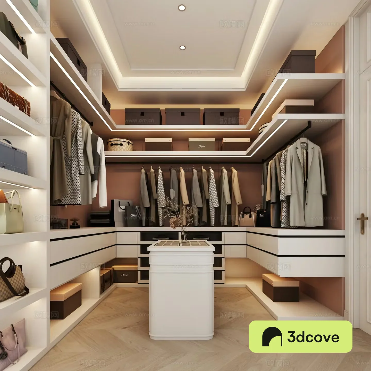 Modern cloakroom