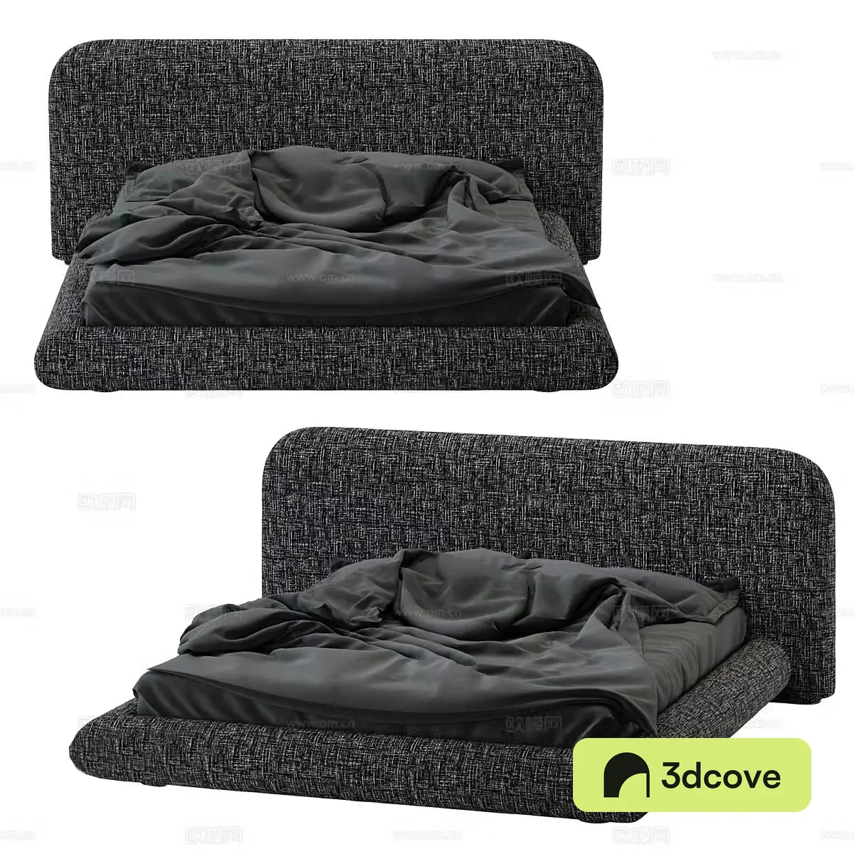 Modern simple double bed Simple bed Bedroom bed Single bed