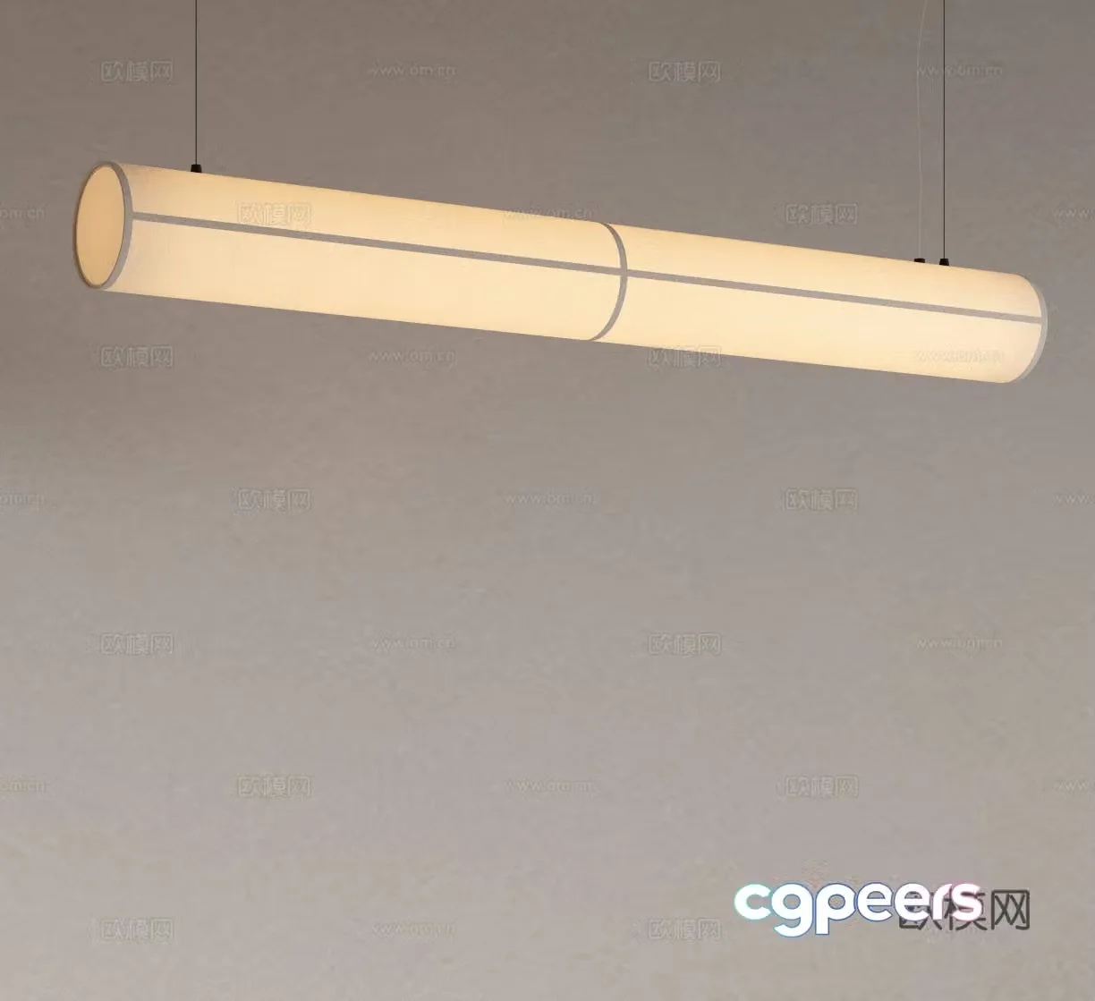 Modern restaurant chandeliers long chandeliers art chandeliers 3d model