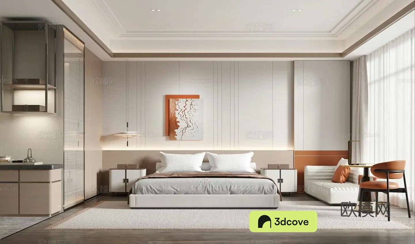 Modern hotel room