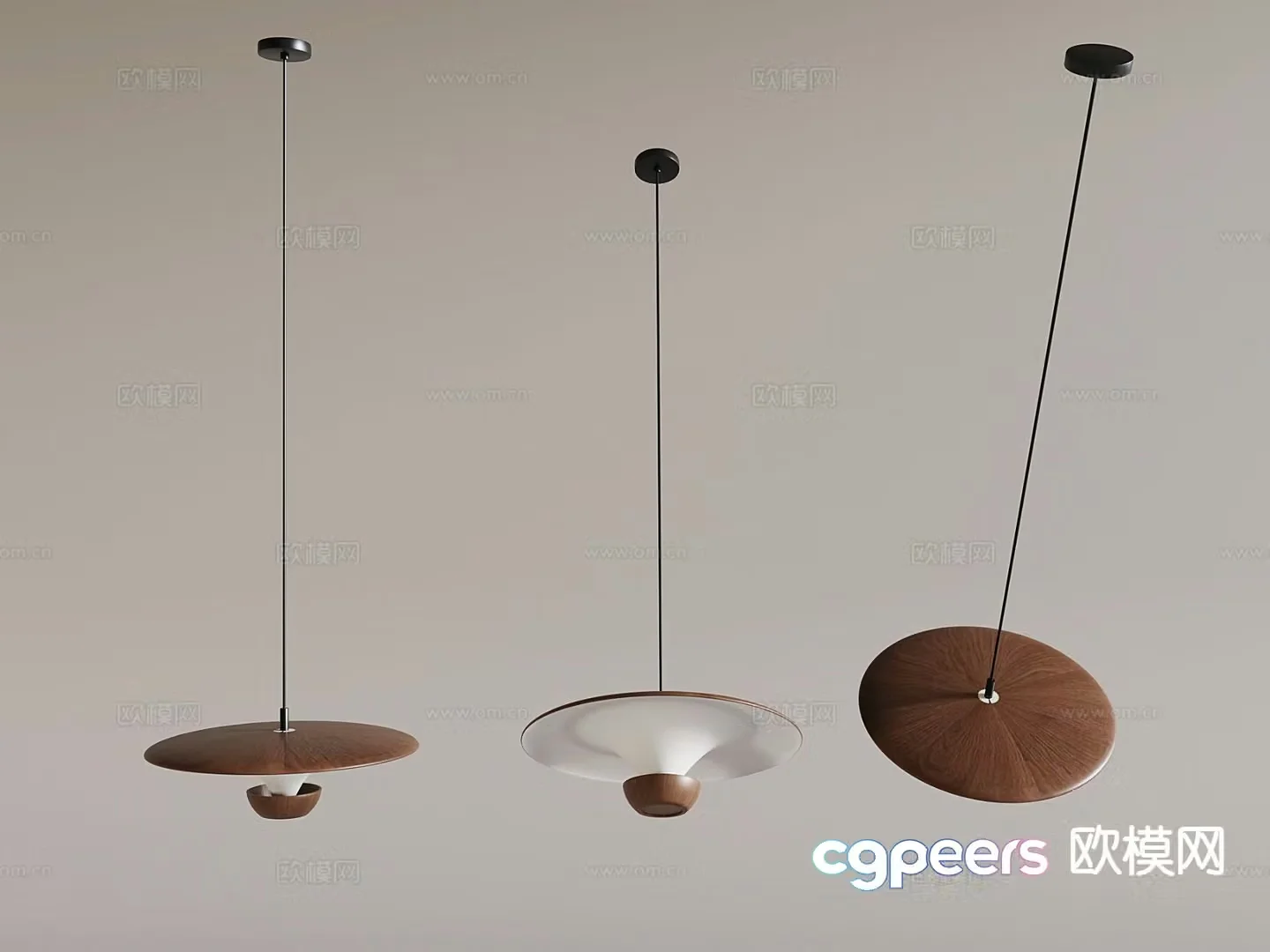 UFO chandelier single-head chandelier 3d model