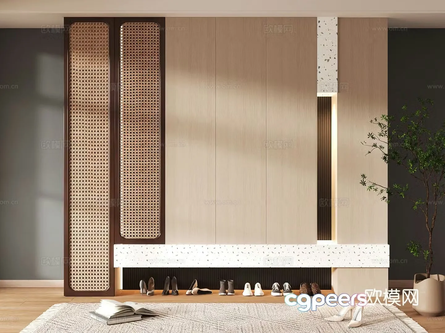 Shoe cabinet design shoe cabinet partition shoe cabinet porch shoe cabinet home shoe cabinet 3D model
