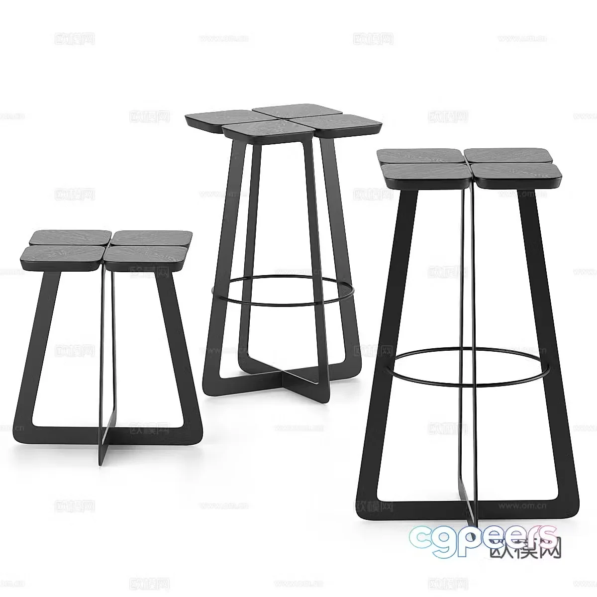 bar stool bar stool high stool 3d model