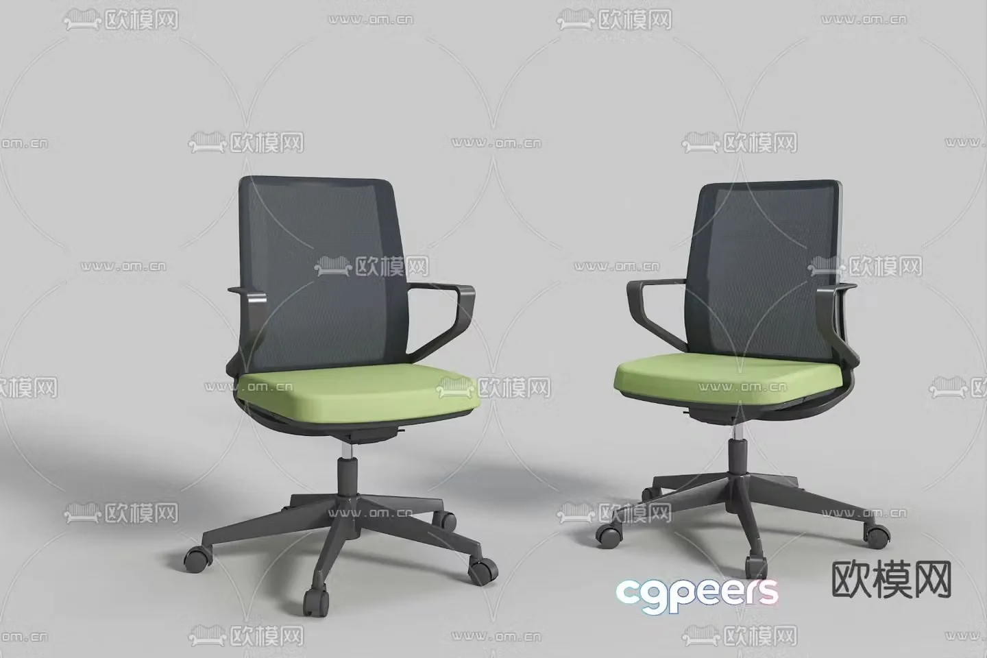 Office chair conference chair staff chair 3d model