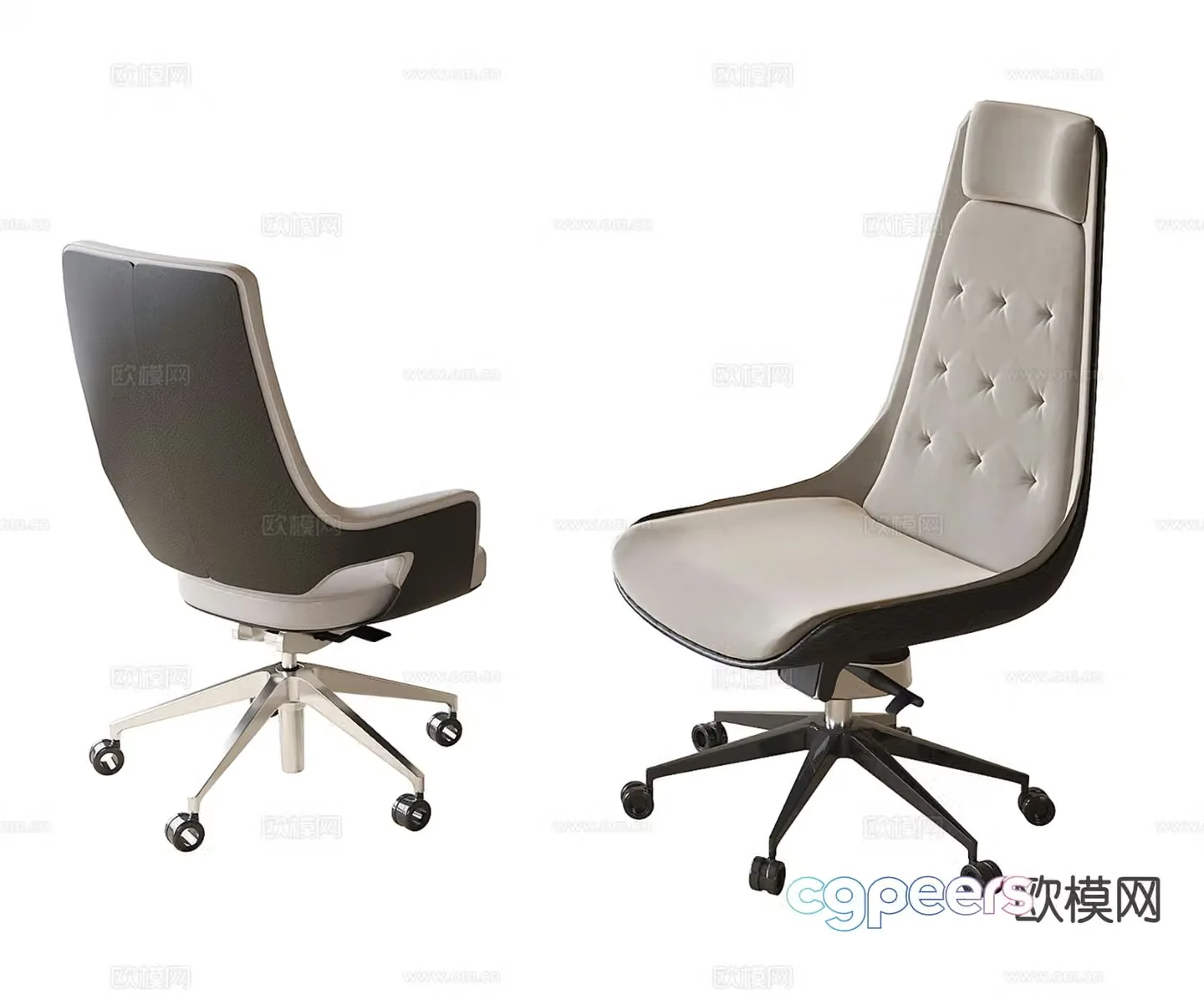 Modern office chair boss chair swivel chair 3d model