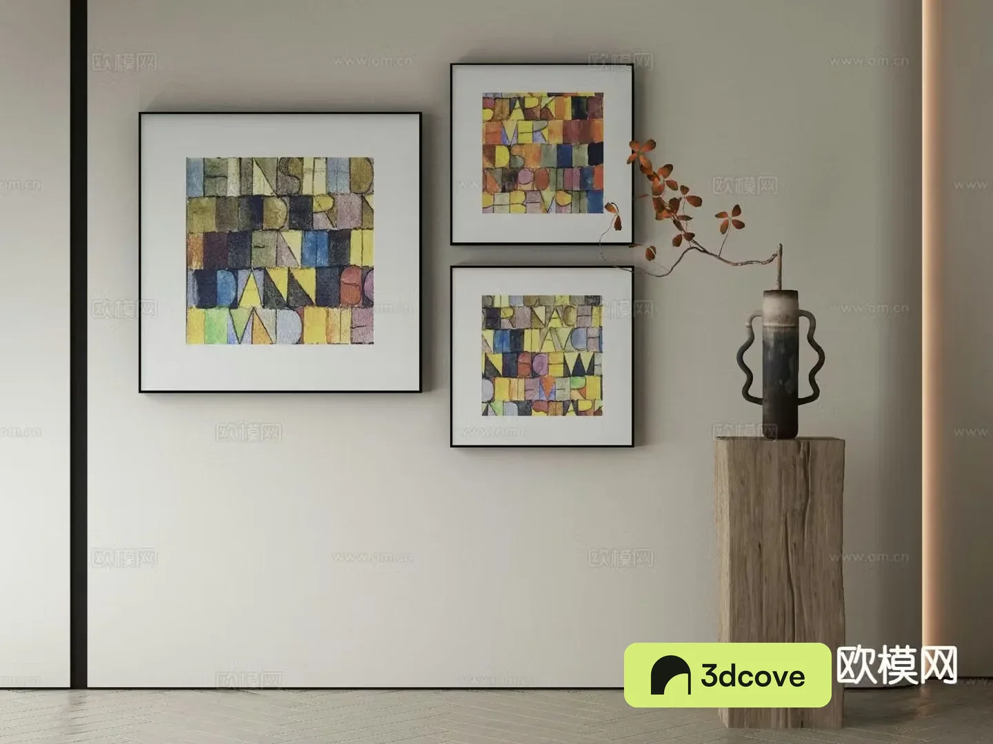 Modern decorative painting abstract hanging painting color painting