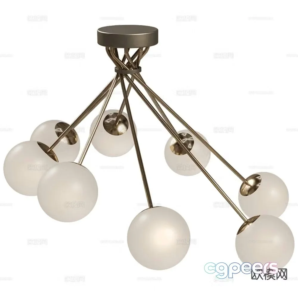 Italamp Italian style multi-head chandelier 3d model
