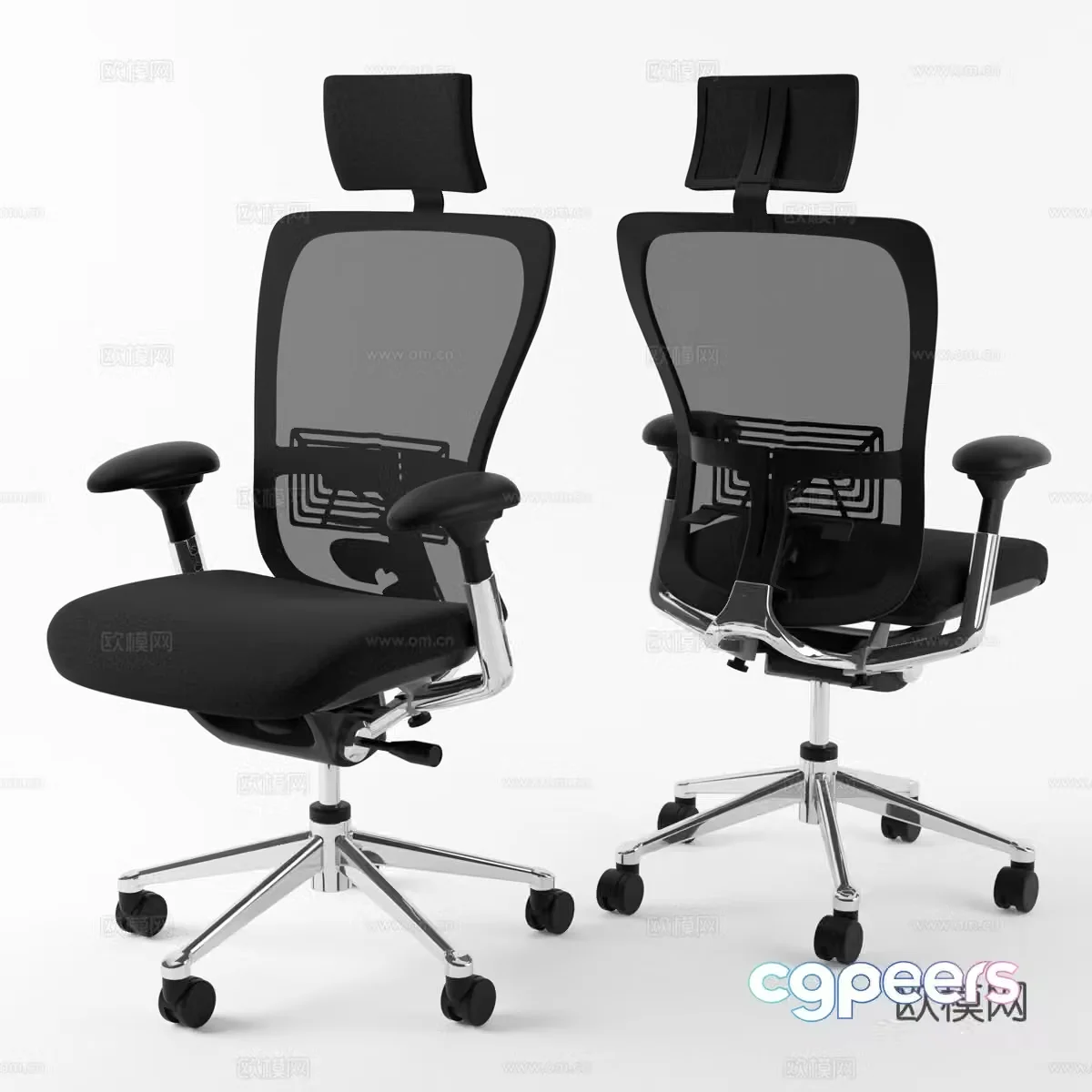 Modern office chair body engineering chair 3D model