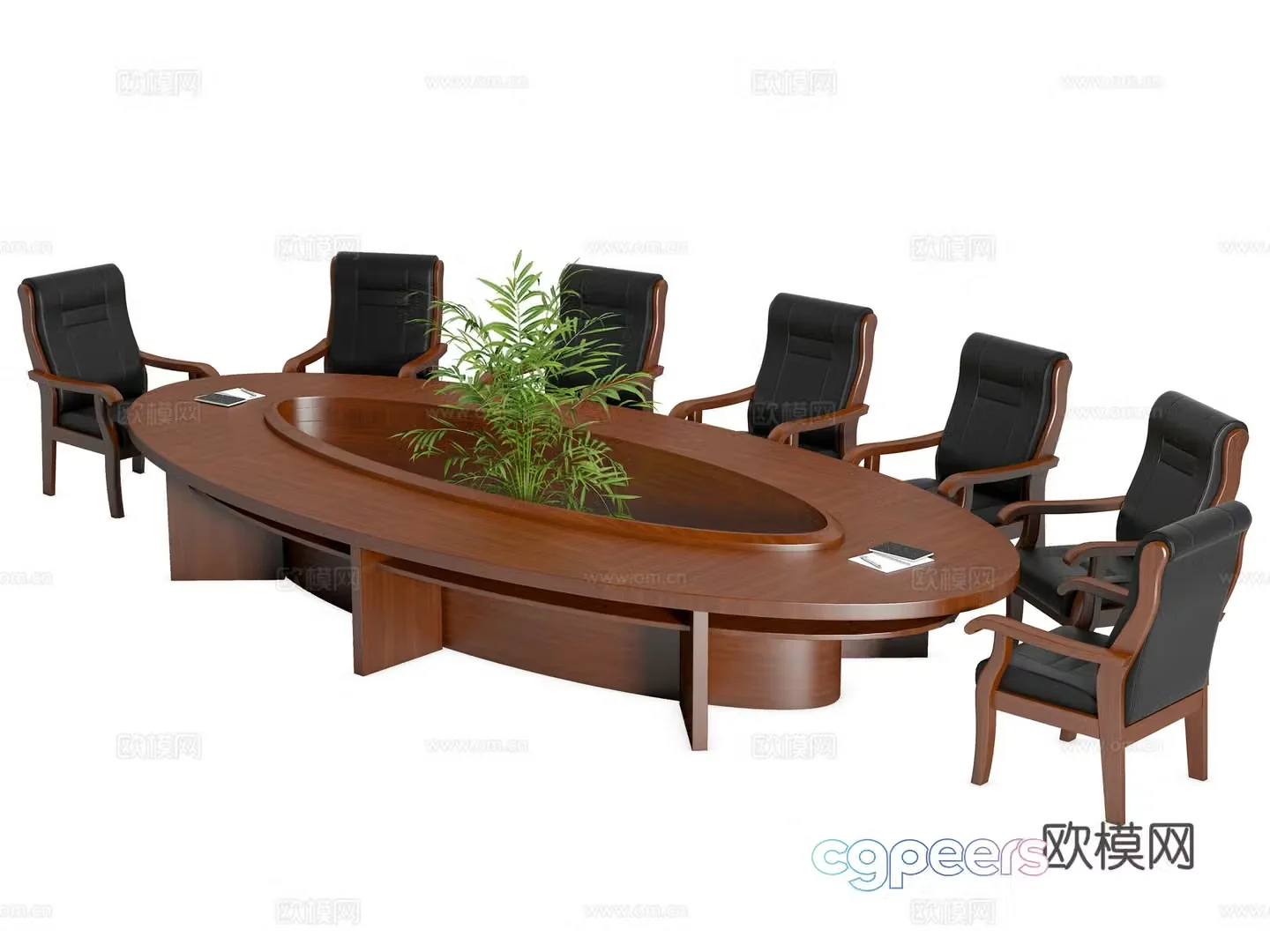 Modern oval conference table and chairs negotiation table and chairs business hospitality table and chairs negotiation table and chairs negotiation table and chairs 3D model
