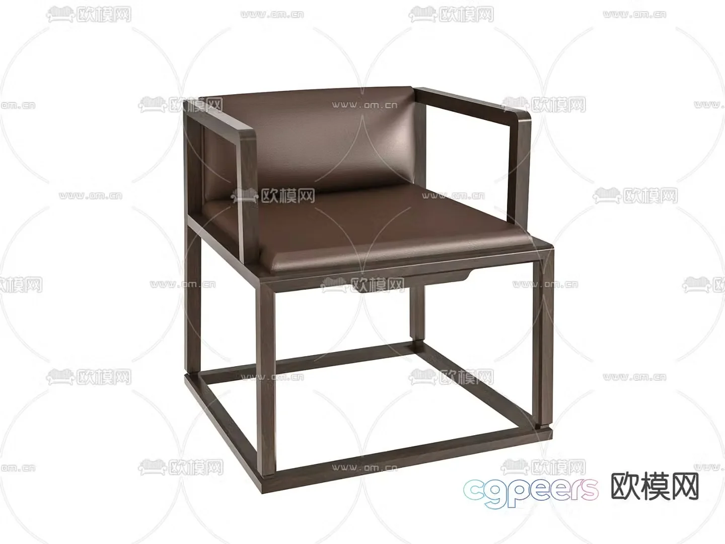 New Chinese style chair dining chair 3d model
