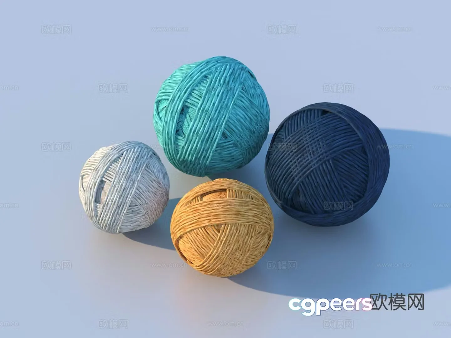 Yarn ball yarn ball 3d model