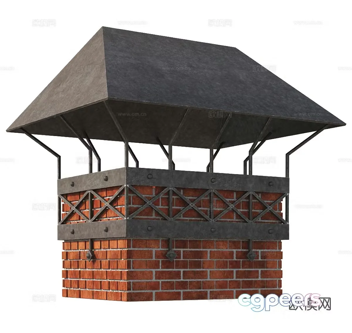 Classical chimney retro chimney industrial chimney factory chimney factory chimney 3d model