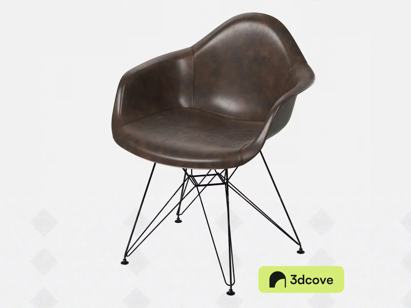 Modern Brown Leather Chair