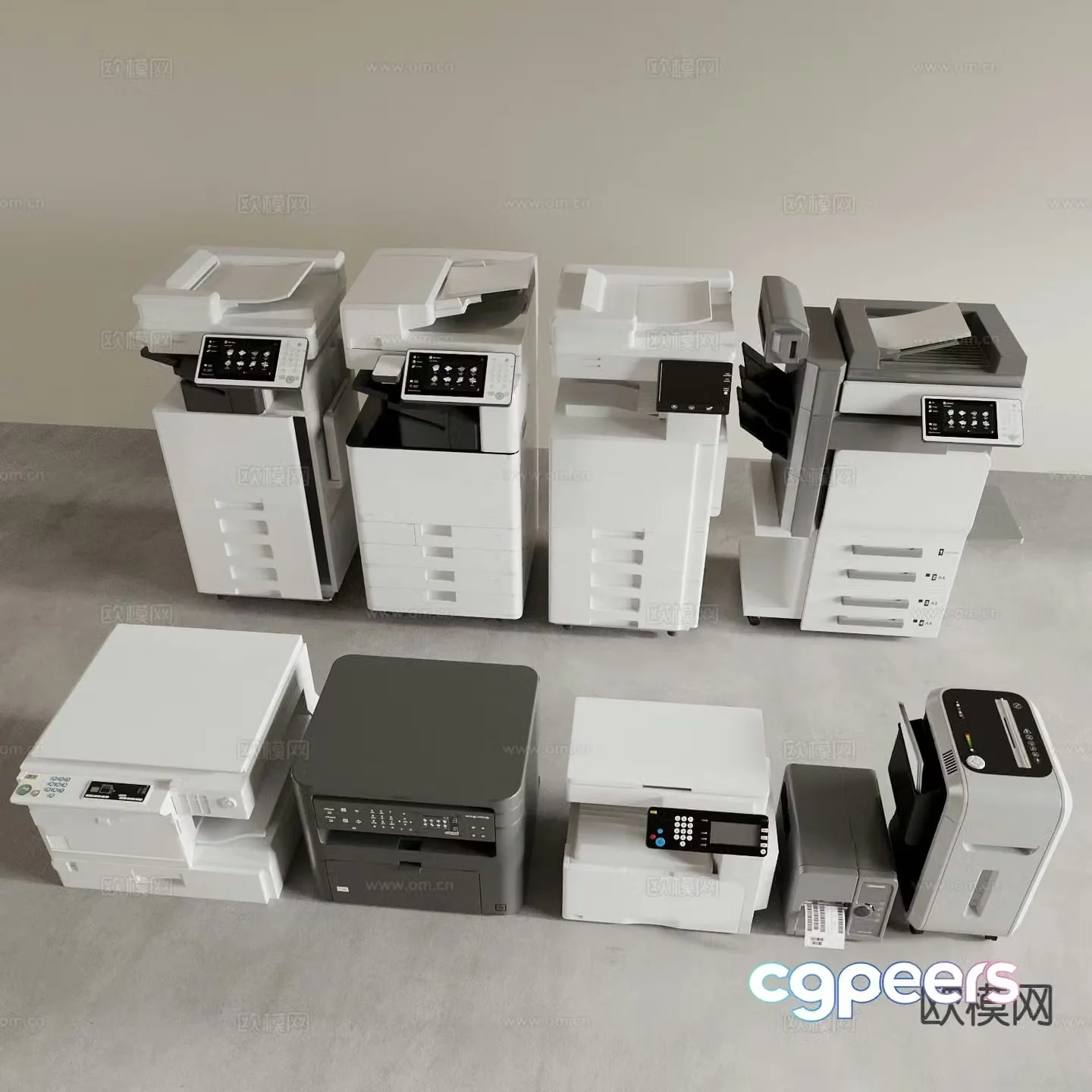 printer copier scanner 3d model