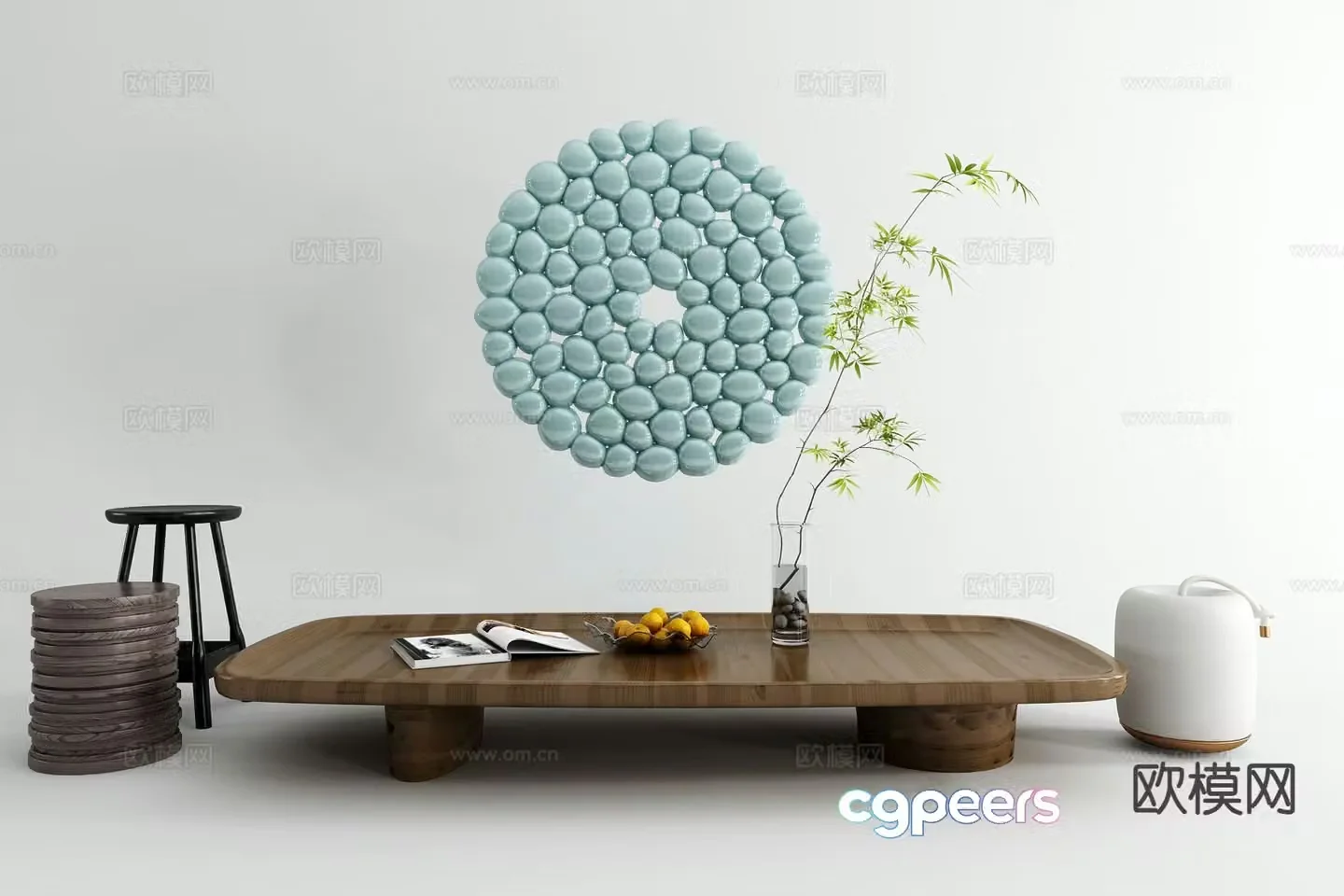 Modern coffee table 3d model