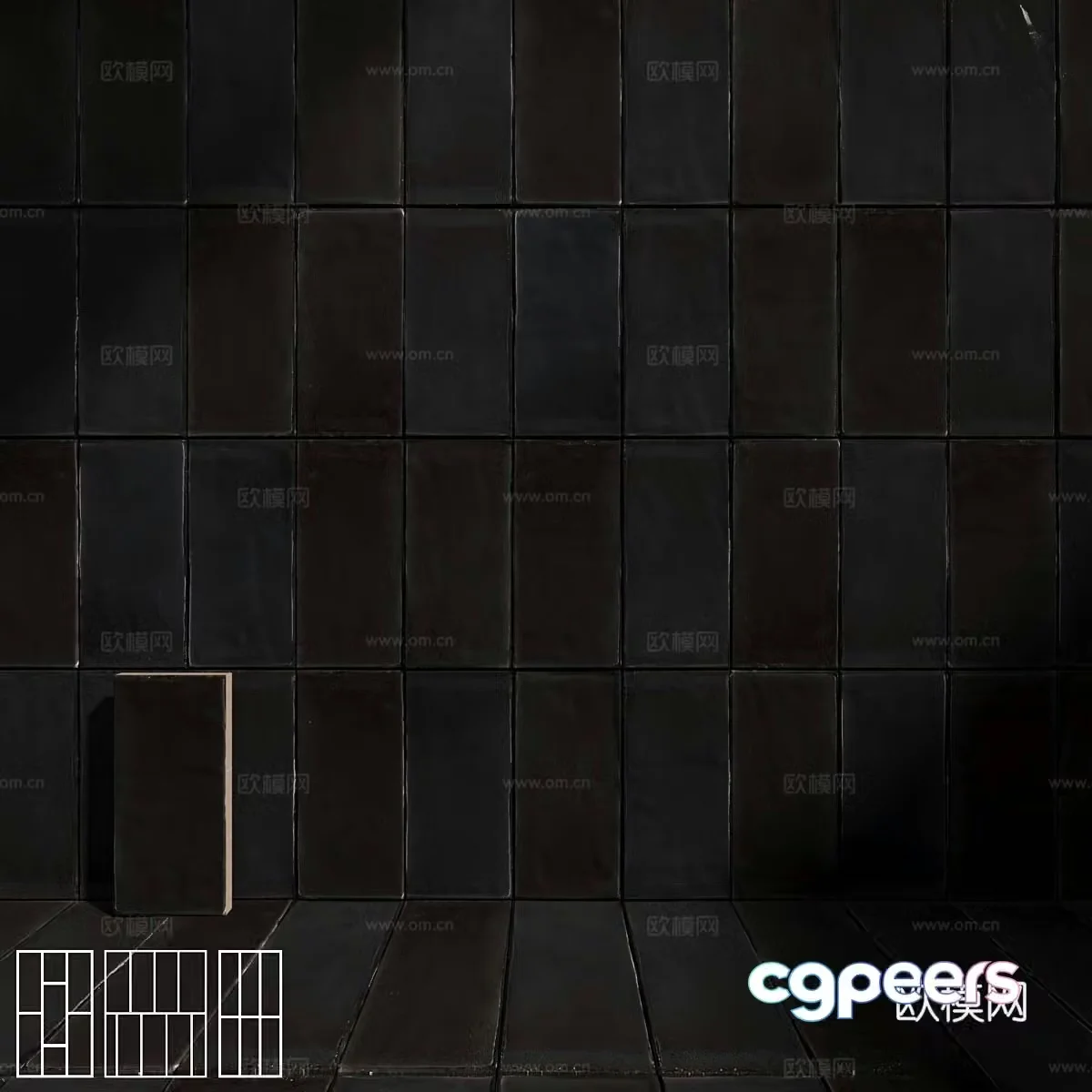 3d model of floor tiles