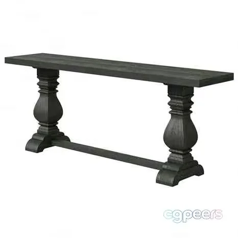 A Dark Gray Table With Ornate Legs 3D Model – 4360 – VRAY Render