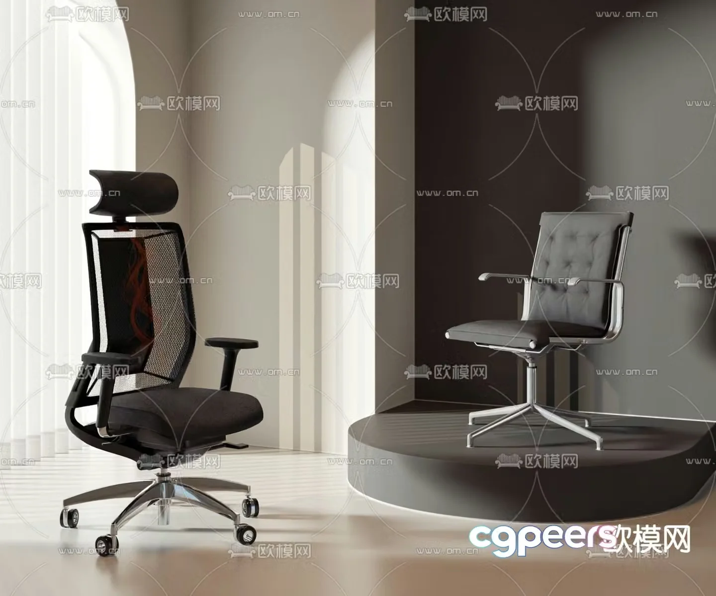 Office chair executive chair boss chair 3d model