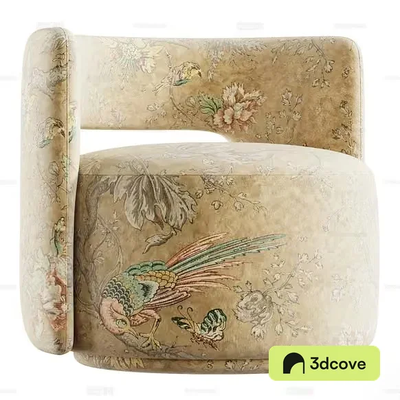 A Bird-Printed Chair