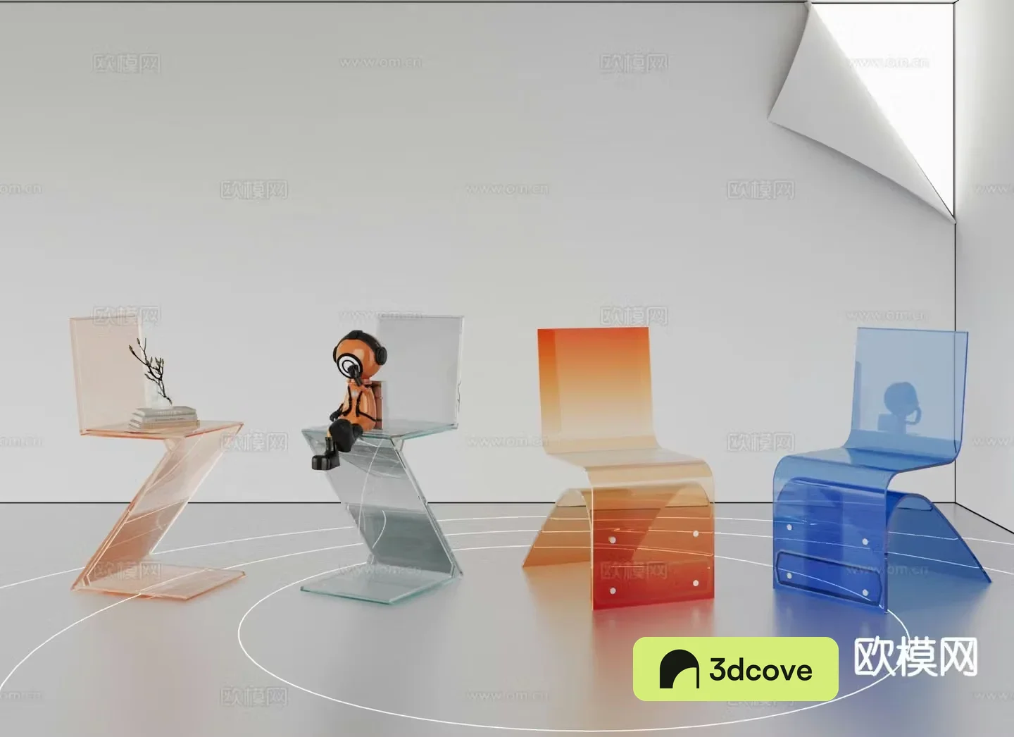 Modern transparent chair acrylic chair