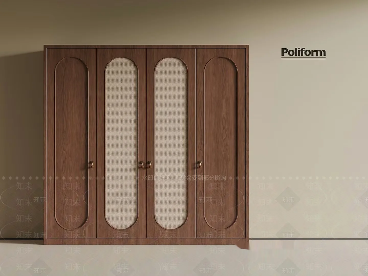 A Wooden Cabinet 3D Model – 13915 – VRAY Render