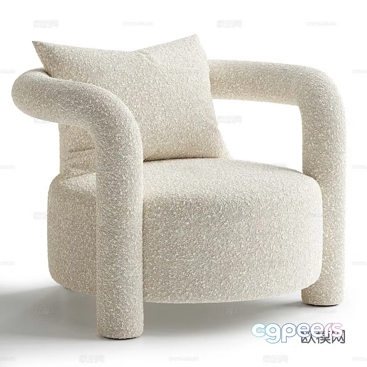 Sofa coffee table combination 3D model