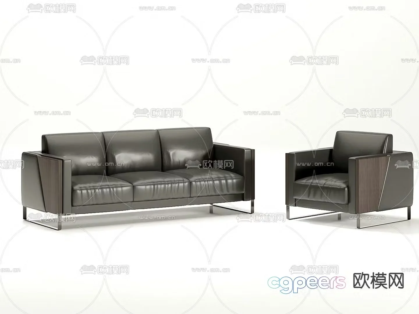Office sofa 3d model