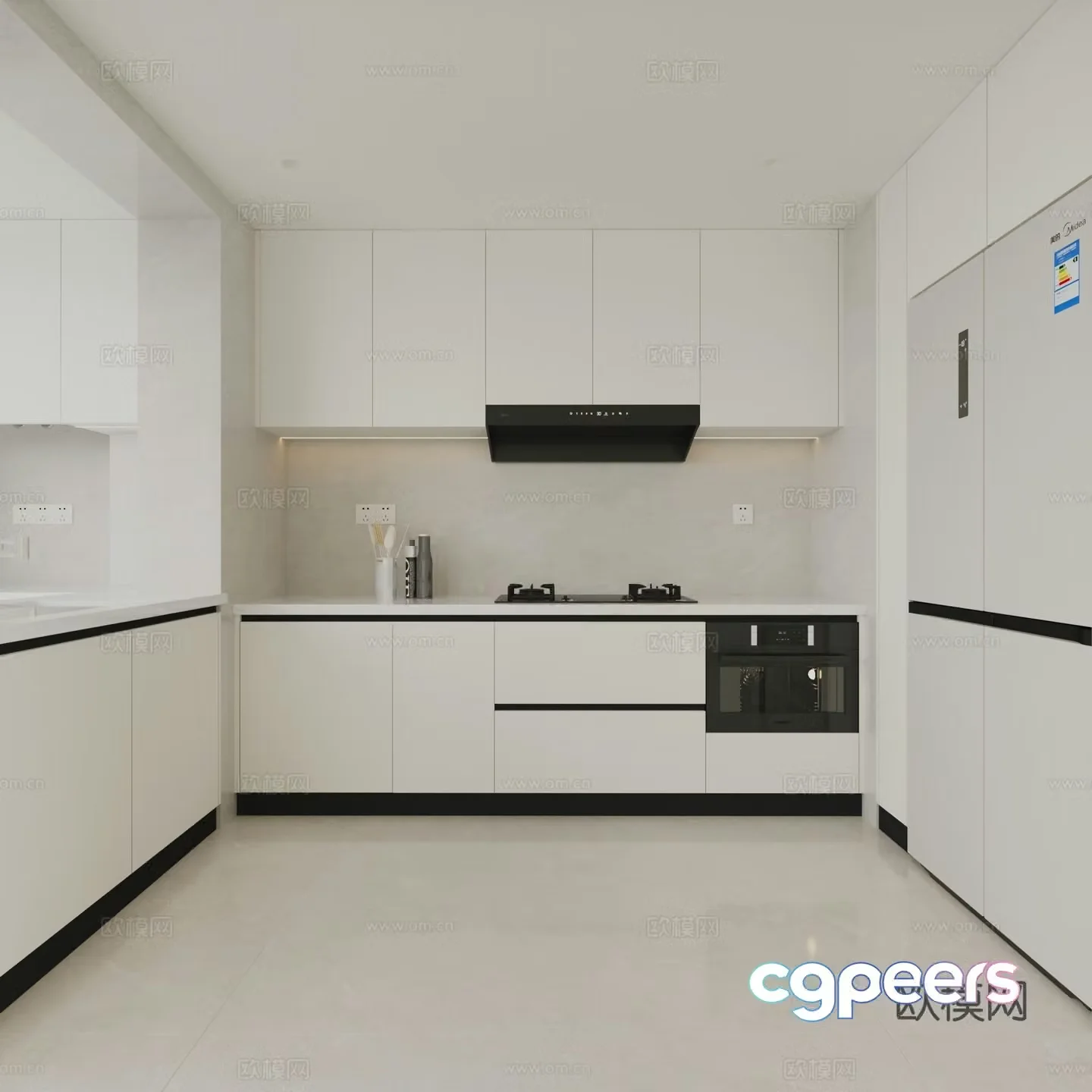 Kitchen space 3d model